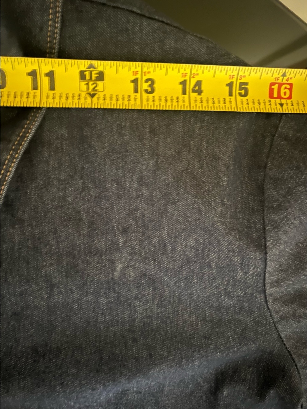 Talbots Dark Blue Denim Button-Front Long-Sleeved Top - Picture 6 of 7